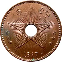 5 Centimes - Léopold II