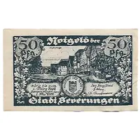 50 Pfennig blue issue