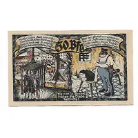 50 Pfennig blue issue