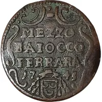 1/2 Baiocco - Benedictus XIV Marcello Crescenzi Legate