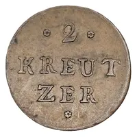 2 Kreuzer 'Brückenzollmarke' Bridge Toll