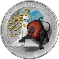 1 Pound - Elizabeth II Una and the Lion, Colored