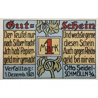 1 Mark Weinhandlung Otto Seidel