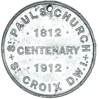 Medal - St. Paul’s Church Centenary St. Croix