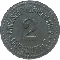 2 Pfennigs - Lauenburg in Pommern Kriegsgefangenenlager