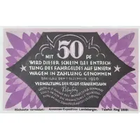 50 Pfennig Städtische Straßenbahn