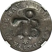 11/2 Pence Black Dog