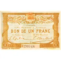 1 Franc - Chambre de Commerce du Tréport 76