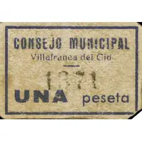 1 Peseta Villafranca del Cid