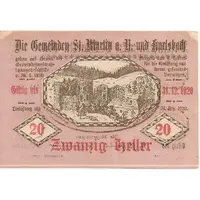 20 Heller St. Martin am Ybbsfelde und Karlsbach