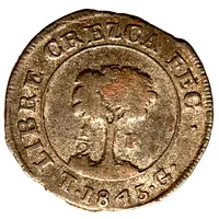 1/2 Real State of Honduras - Provisional Default Category Coins Americas Honduras