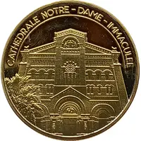 Jeton touristique - Cathédrale Notre Dame Immaculée - Musée océanographique