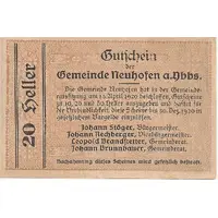 20 Heller Neuhofen a. d. Ybbs