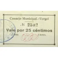 25 Céntimos Vergel