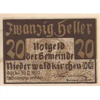 20 Heller Niederwaldkirchen