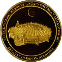 100 Manat Olympic stadium of Ashgabat