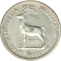 1 Shilling - Elizabeth II 1st portrait, Silver Proof