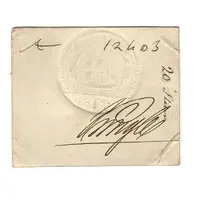 20 Stuivers Dutch Guiana - Playing Card Money