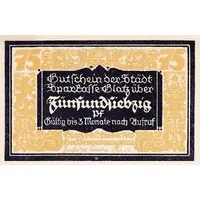 75 Pfennig Städtische Sparkasse