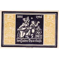 75 Pfennig Städtische Sparkasse