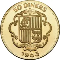 50 Diners Bishop Benlloch of Urgel, gold