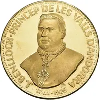 50 Diners Bishop Benlloch of Urgel, gold