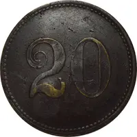 Luxembourg - P S jeton indéterminé