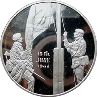 Medal Liberation of the Falkland Islands, Silver