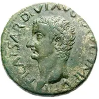 Dupondius - Tiberius C V MARSO PROCOS NER CAES Q PR A M GEMELLVS D D P P