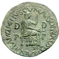 Dupondius - Tiberius C V MARSO PROCOS NER CAES Q PR A M GEMELLVS D D P P