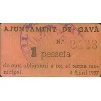 1 Peseta Gavà