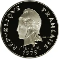 50 Francs with IEOM, Nickel Piedfort