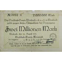 2 000 000 Mark Vorschuß-Verein