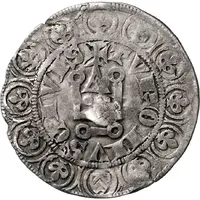 1 Groschen Tournois Counterstamped