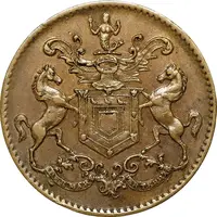 1/2 Penny - Rutherford 'St John's'