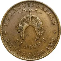 1/2 Penny - Rutherford 'St John's'