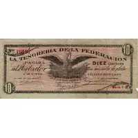 10 Centavos La Tesoreria de la Federacion, Saltillo