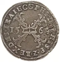 1/2 Daalder 'Bourgondische Kruisrijksdaalder' - Philip II