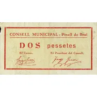 2 Pesetas Pinell de Brai