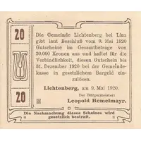 20 Heller Lichtenberg