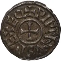 Denier - Pepin II Poitiers mint