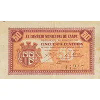 50 Céntimos Caspe