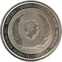 2 Dollars - Elizabeth II Montserrat Oriole