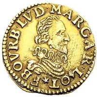 1 Florin d'Or - Francis and Louise Marguerite