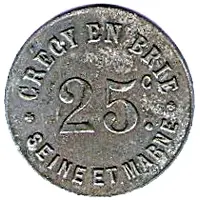 25 Centimes Crecy en Brie