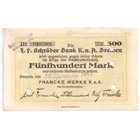 500 Mark Francke Werke