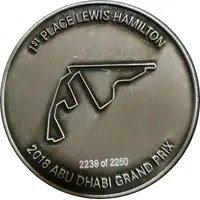 Medal - Mercedes Benz Abu Dhabi Grand Prix 2018