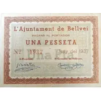 1 Peseta Bellvei
