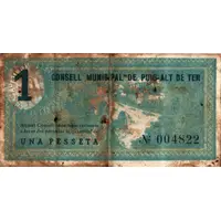 1 Peseta Puig-Alt de Ter