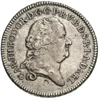 1/2 Thaler - Charles Theodore Konventionstaler